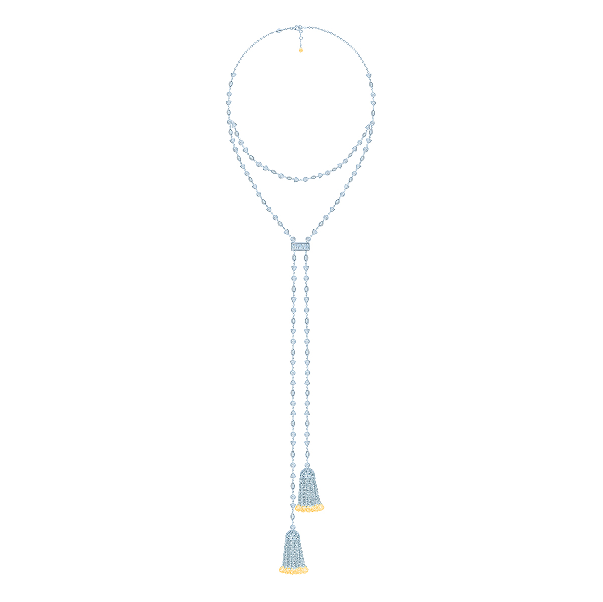 TWO Tassels Necklace TWO Tassels Necklace
