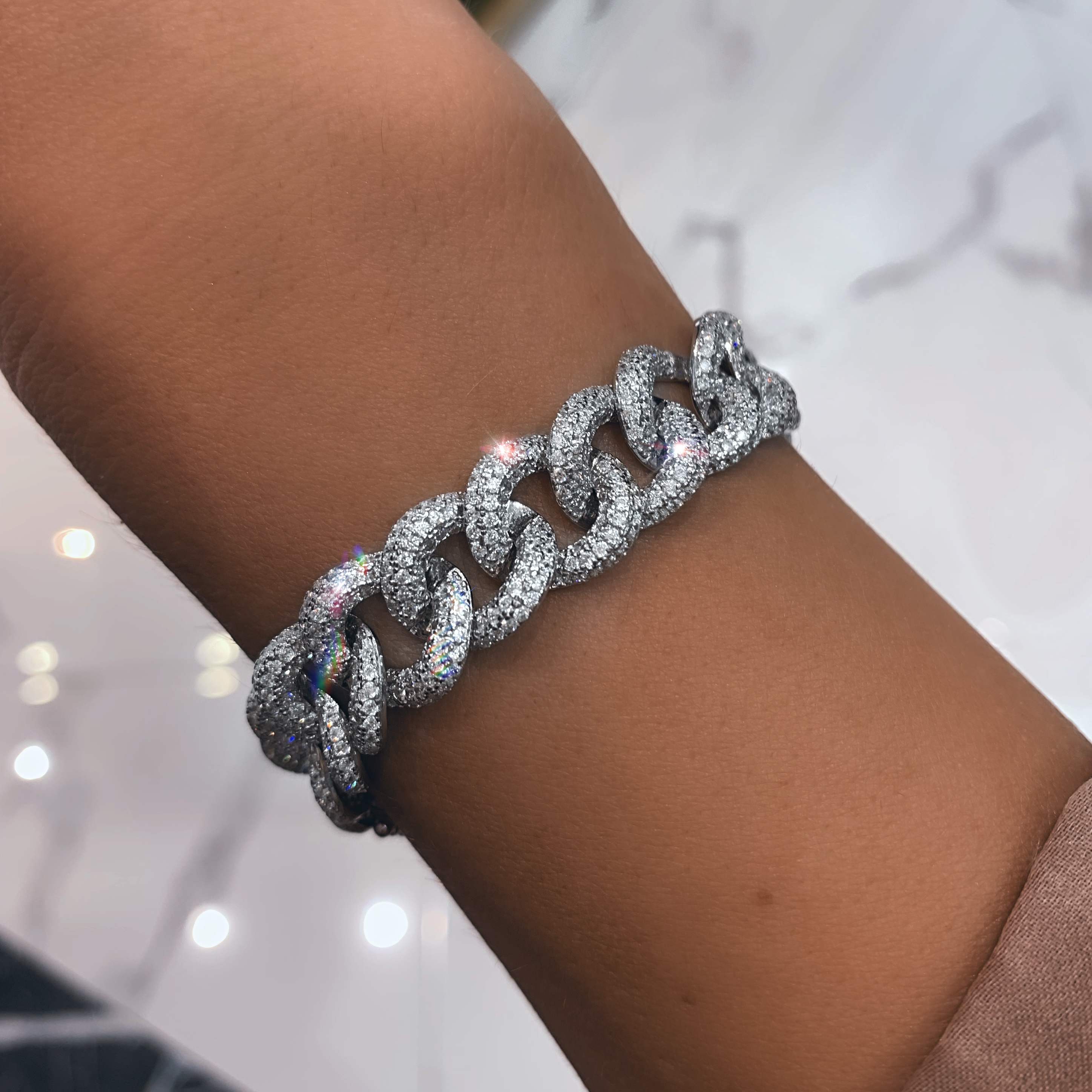 Bracelet PAVE CHAINS 12mm silver 925 KOJEWELRY™ 20001/18 Bracelet PAVE CHAINS 12mm silver 925 KOJEWELRY™ 20001/18