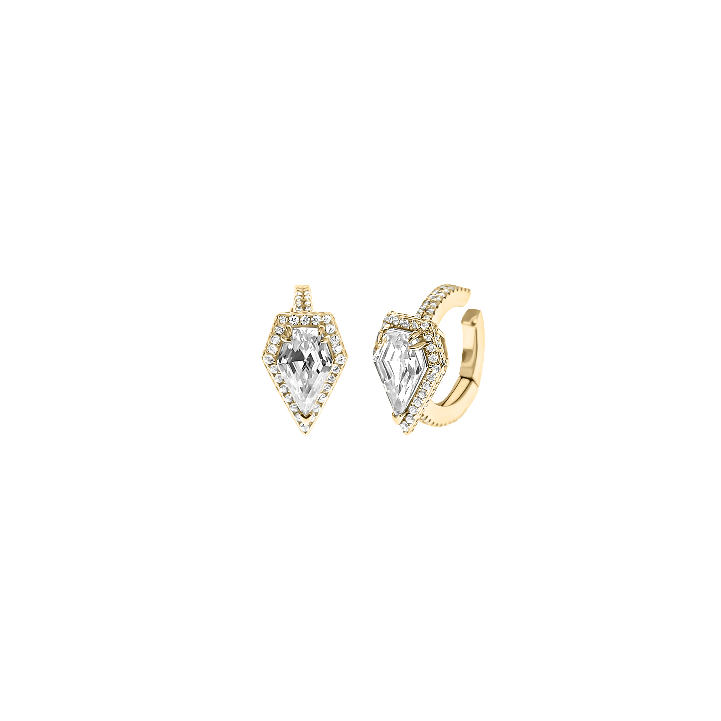 Ear-Cuffs Moi et Toi Pentagon silver KOJEWELRY™ 70310Y Ear-Cuffs Moi et Toi Pentagon silver KOJEWELRY™ 70310Y